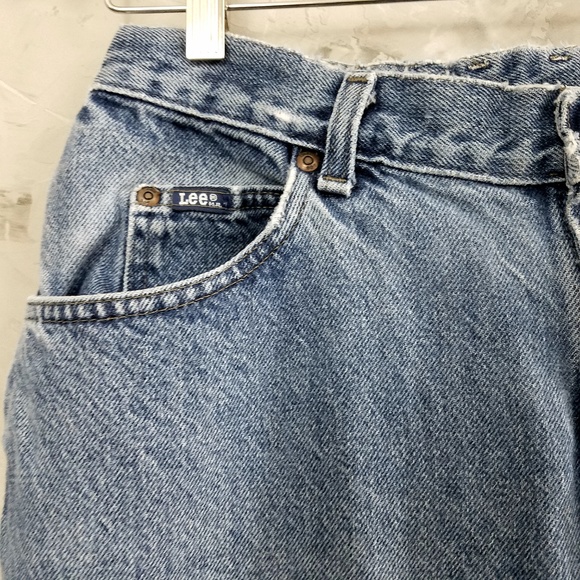 LEE 80's Vintage Loose Grunge Denim Blue Jeans - Picture 6 of 8